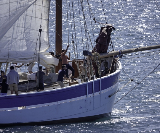 André Yvette en mer